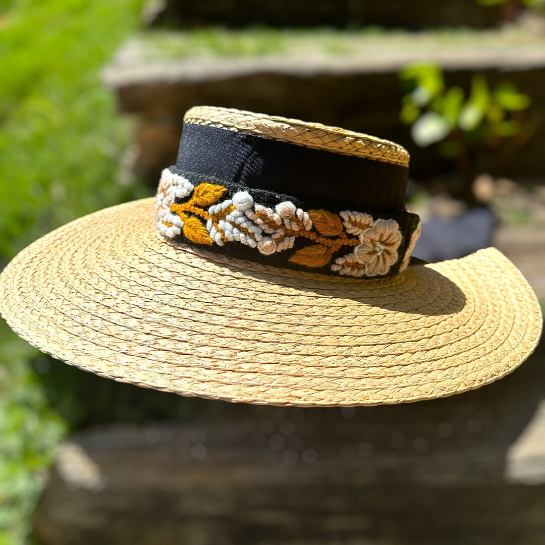 Wide Brim Straw Hat for Women, Oversized Beach Hat, UV  display picture 1