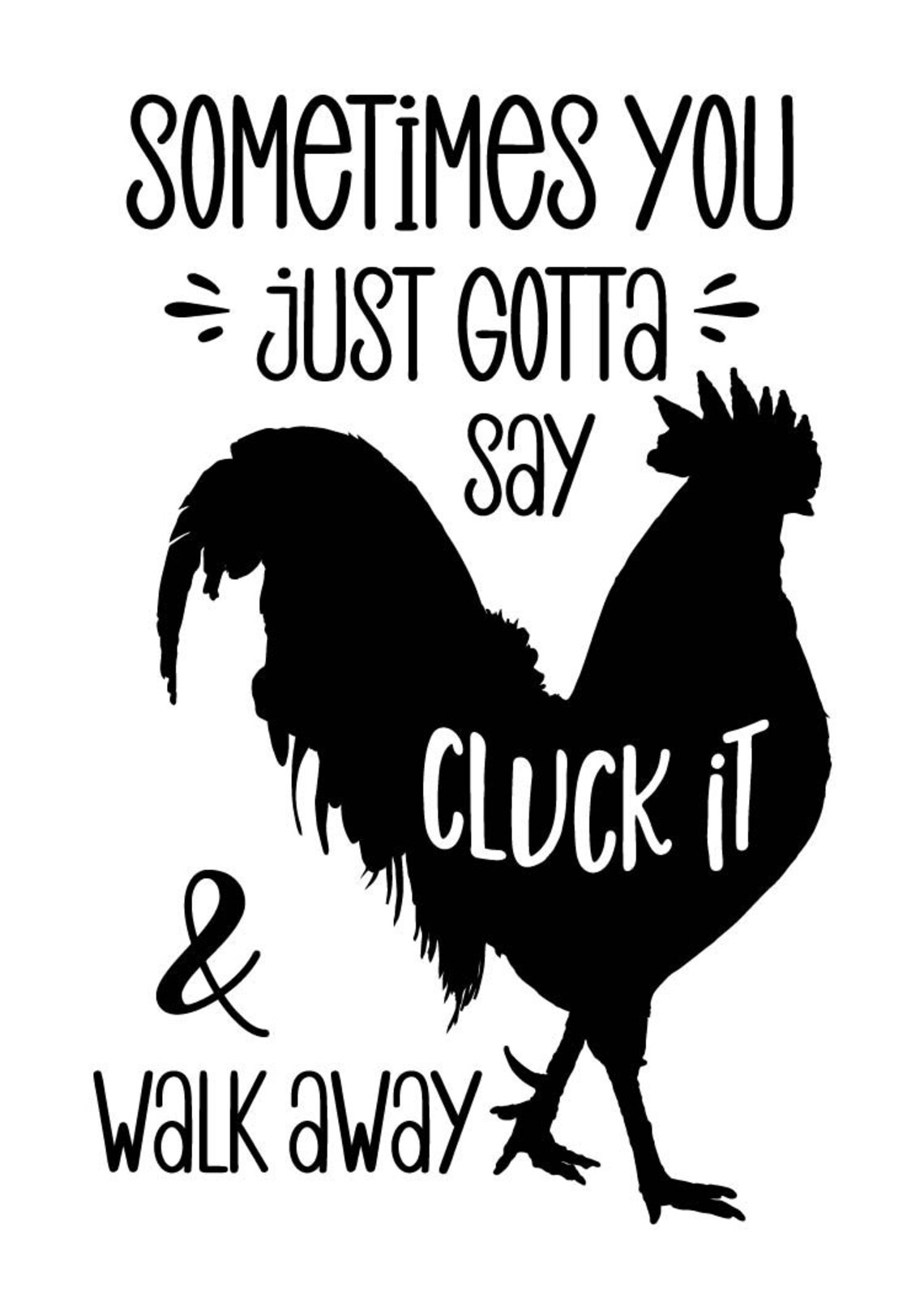 Magnolia Design Company Cluck It Stencil Etsy