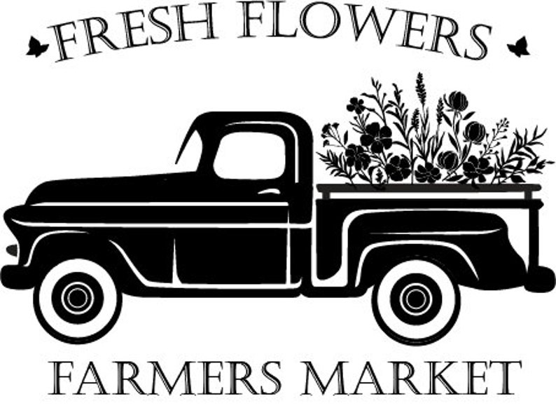 Magnolia Design Company Fresh Flowers Stencil Etsy