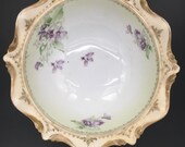 Vintage R.S. Prussia Tri-Footed Red-Marked Porcelain Serving Dish
