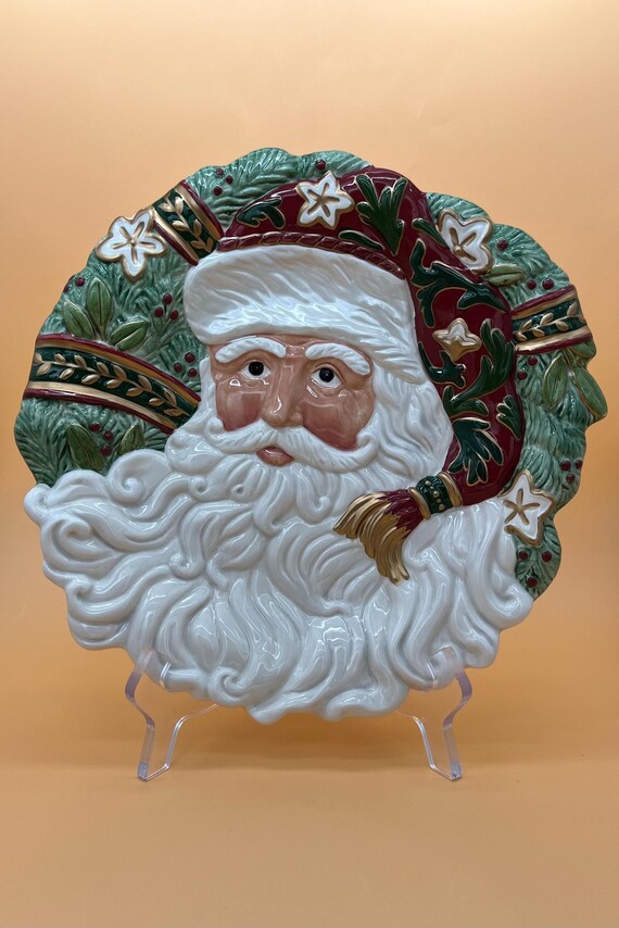 Vintage Fitz and Floyd “christmas Tidings” 10” Santa/father