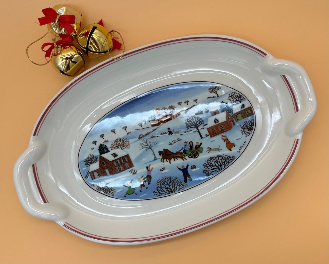 Vintage Villeroy & Boch naïf Christmas Handled Pickle Etsy