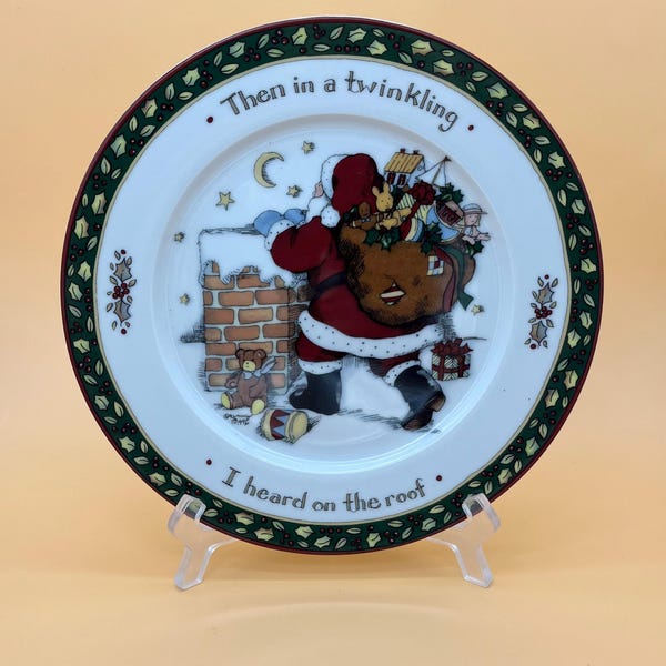 Vintage Portmeirion Studio 8-inch  “A Christmas Story” Salad/Dessert Plate