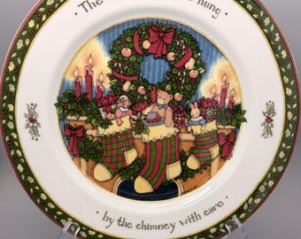 Vintage Susan Winget/International China Company “A Christmas Story” Porcelain Dinner Plate; Christmas China