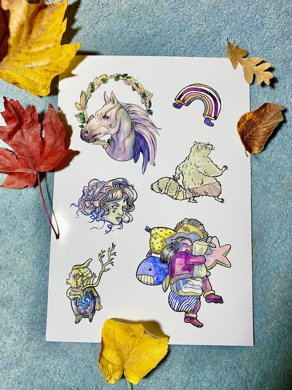 YOKAI Yokaï Stickers Set / Funny Stickers to Decorate Etsy