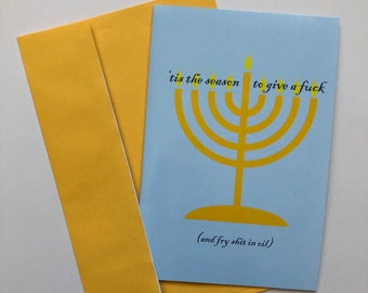 Profane Hanukkah Card