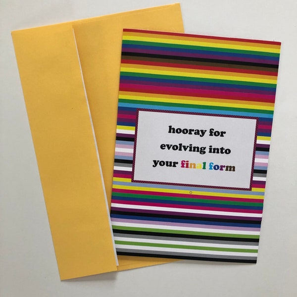Coming Out Card To Celebrate Coming Out
