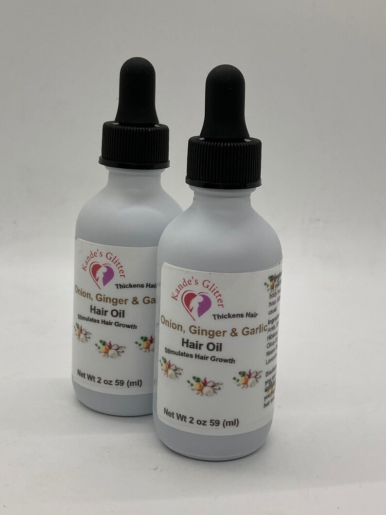 Onion Ginger and Garlic Hair Oil Etsy