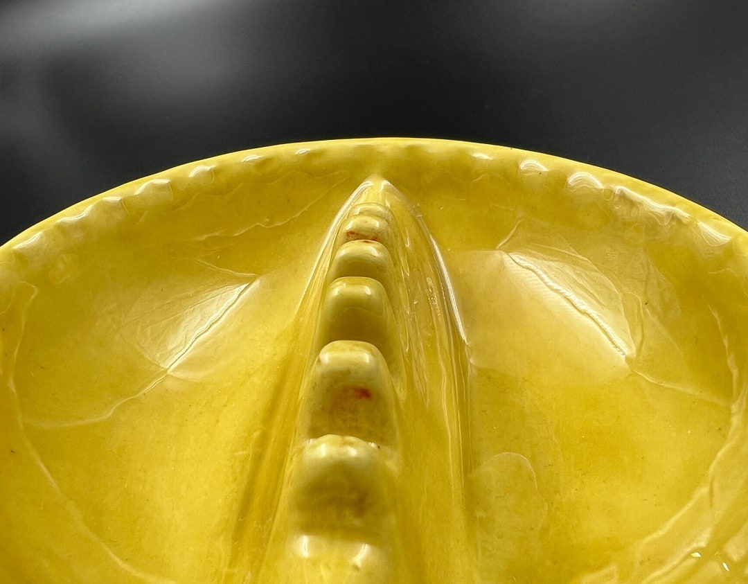 Yellow 1975 KAF Pottery Ashtray Etsy