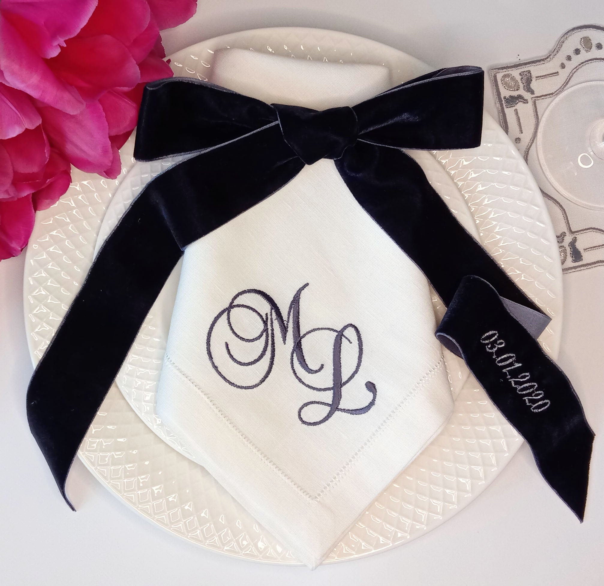 Personalized Napkins . Monogram Napkins . Custom Cloth Napkins . Custom