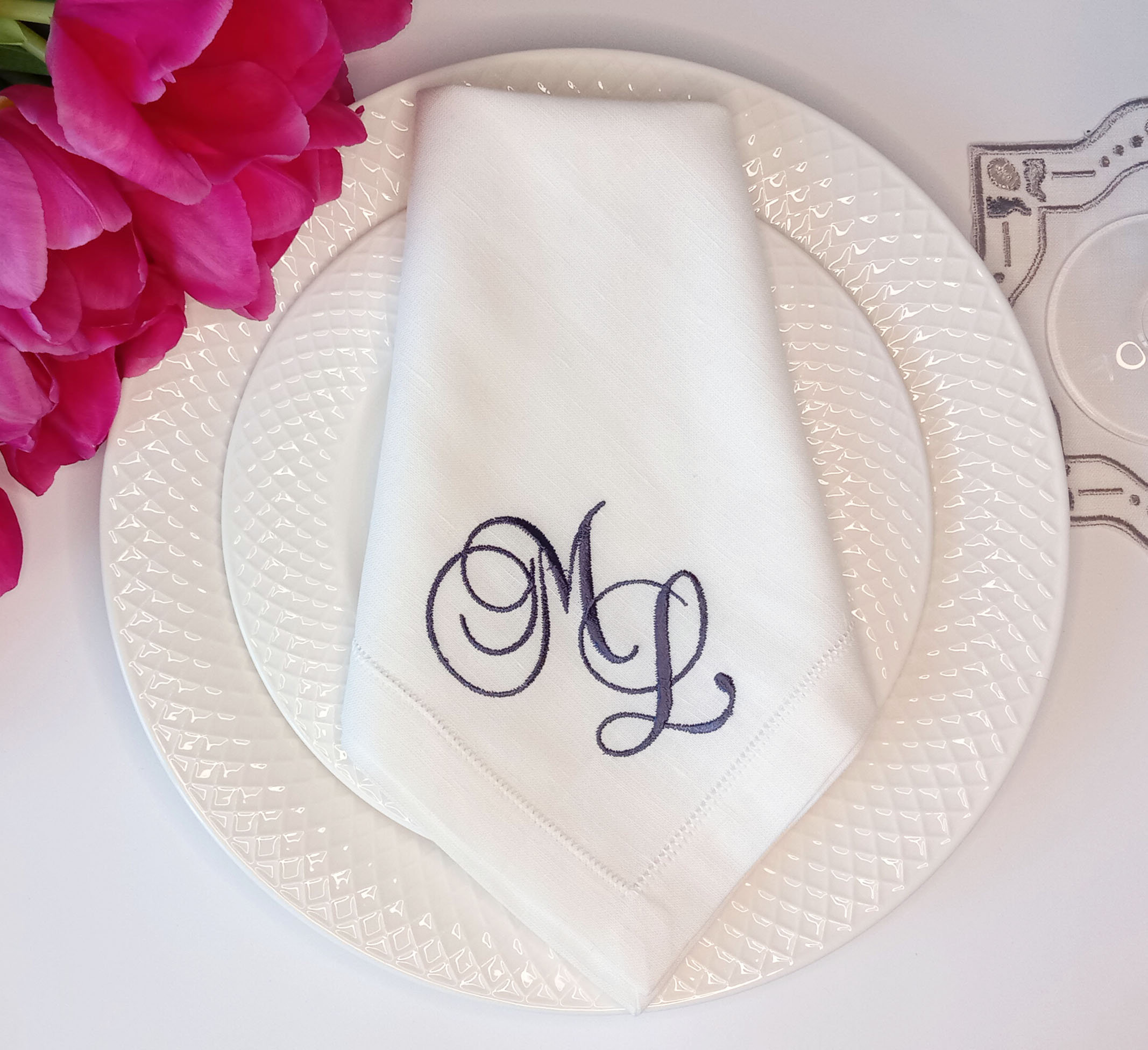 Personalized Napkins . Monogram Napkins . Custom Cloth Napkins . Custom