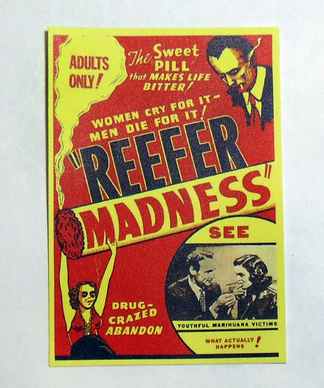 Reefer Madness Movie Poster Sticker Etsy