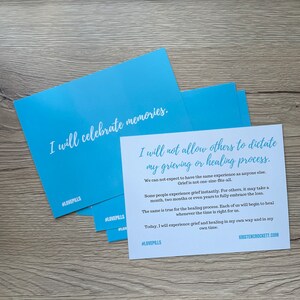 Deuil : affirmations bouleversantes sur le deuil et la perte (10 cartes sans cadre incluses)