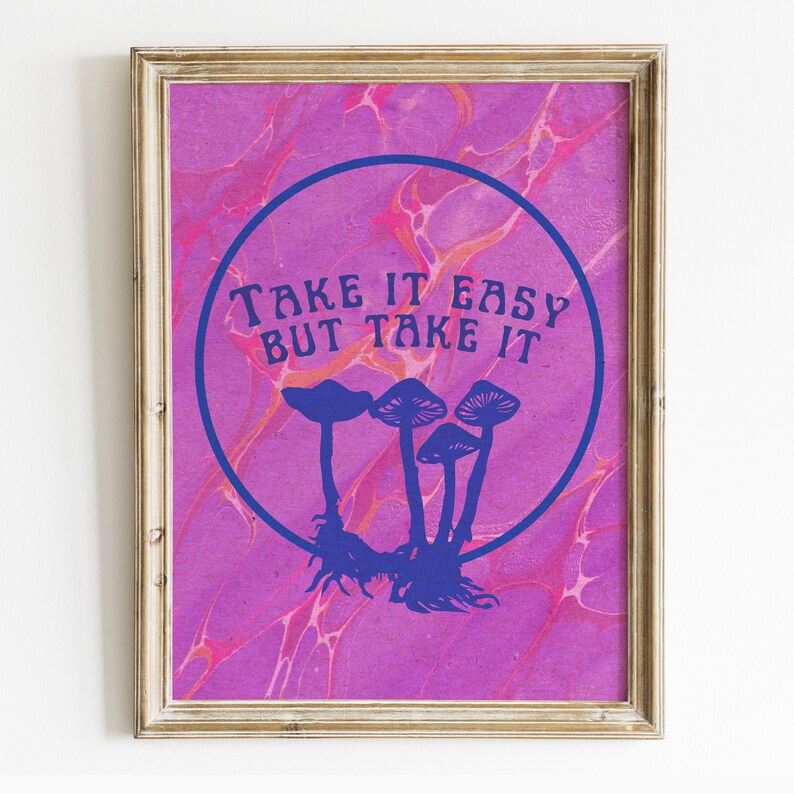 Mushroom Terence Mckenna Quote Boho Print Boho Art Etsy