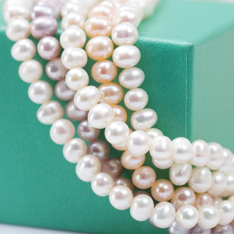 DIY Kit 5.5-6mm Freshwater Pearl Button Shape 10Pc High Quality DIY Supplies Handmade Earrings Necklace Bracelet Material Findings
