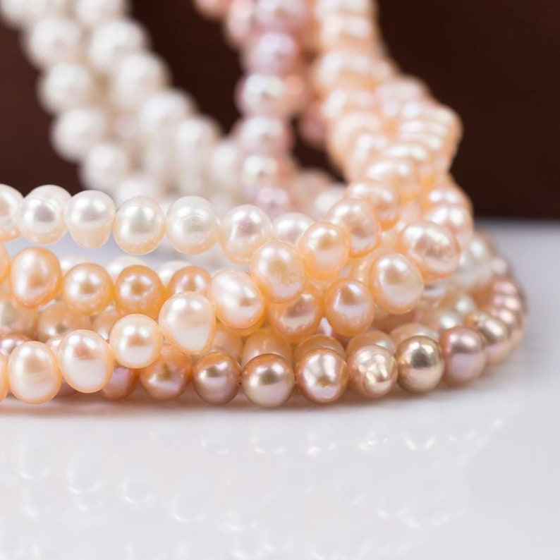 DIY Kit 5.5-6mm Freshwater Pearl Button Shape 10Pc High Quality DIY Supplies Handmade Earrings Necklace Bracelet Material Findings