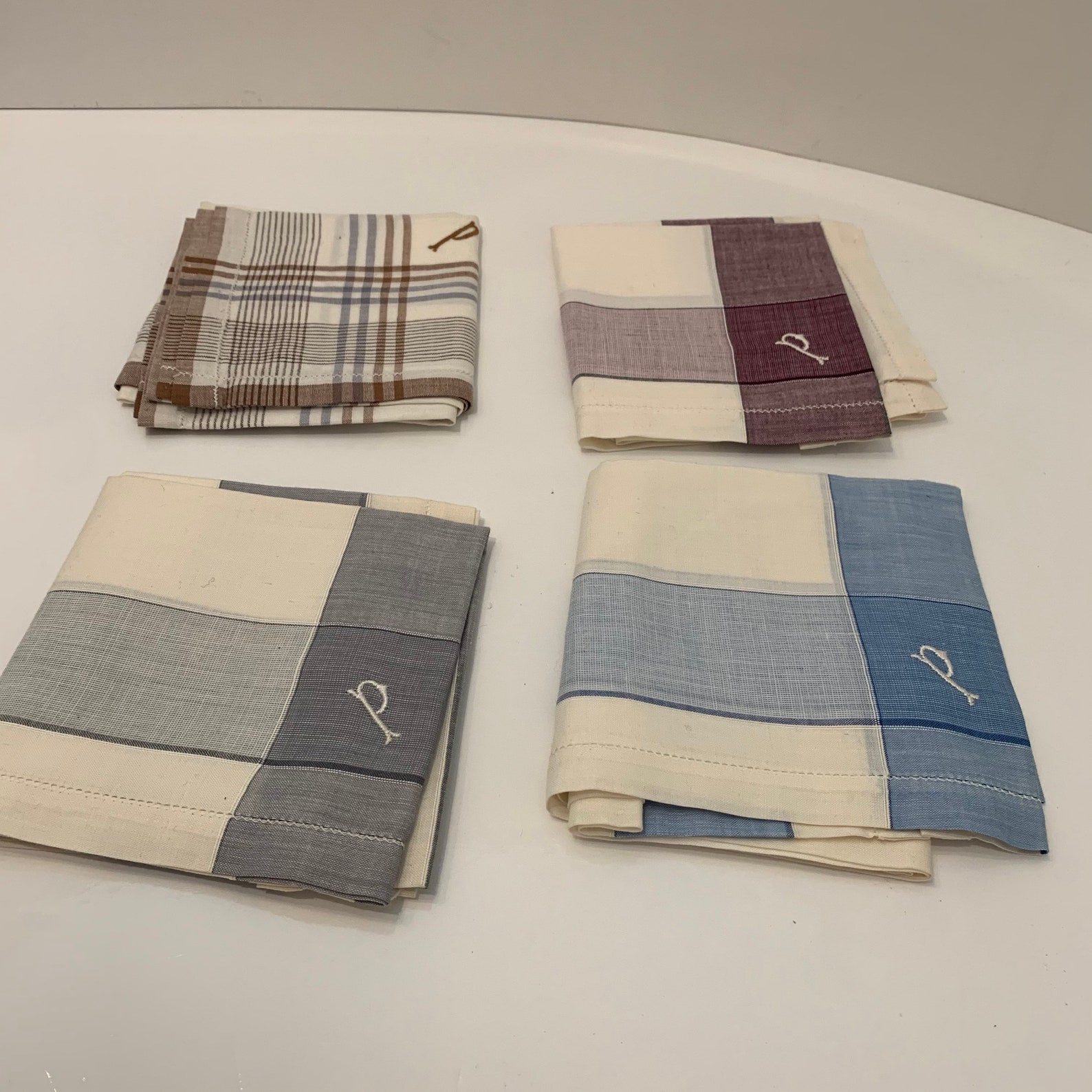 Assorted Vintage Men's Handkerchiefs Both New and Used Etsy