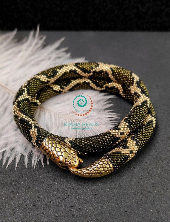 Bead crochet kit snake bracelet, Jewelry making kit, DIY jew - Inspire  Uplift