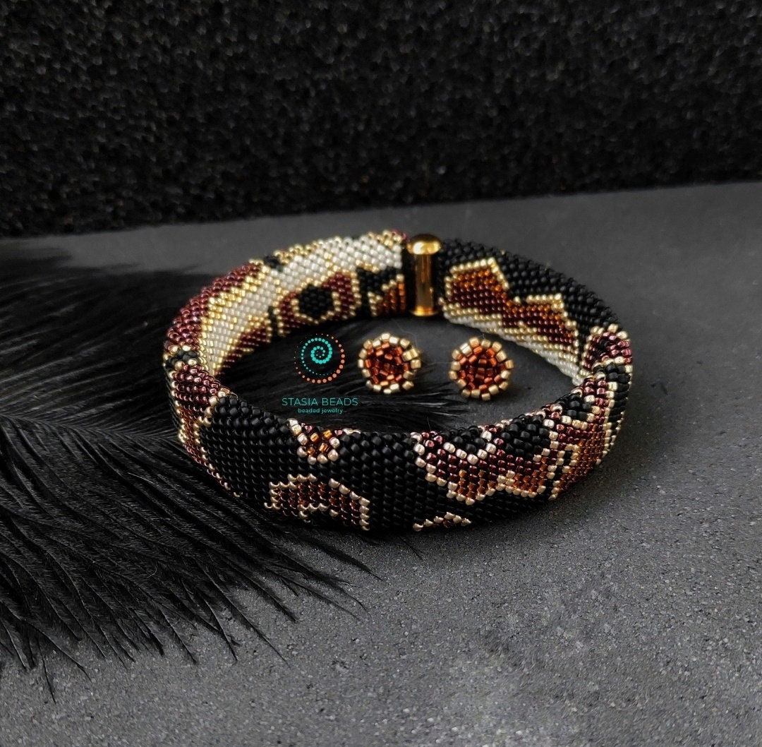 Ball Python Bracelet Bead Snake Bracelet Snake Bracelet Python Bracelet ...