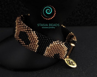 Ball python bracelet, Beaded snake bracelet