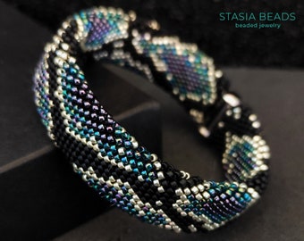 Beaded snake bracelet, Serpent Bracelet