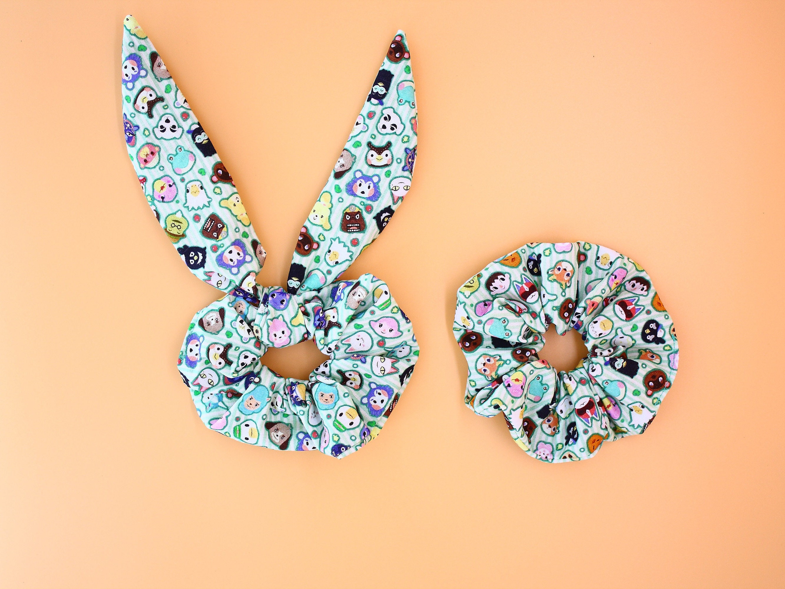 Animal Crossing Scrunchie ACNH Hair Accessories Kawaii Etsy Canada