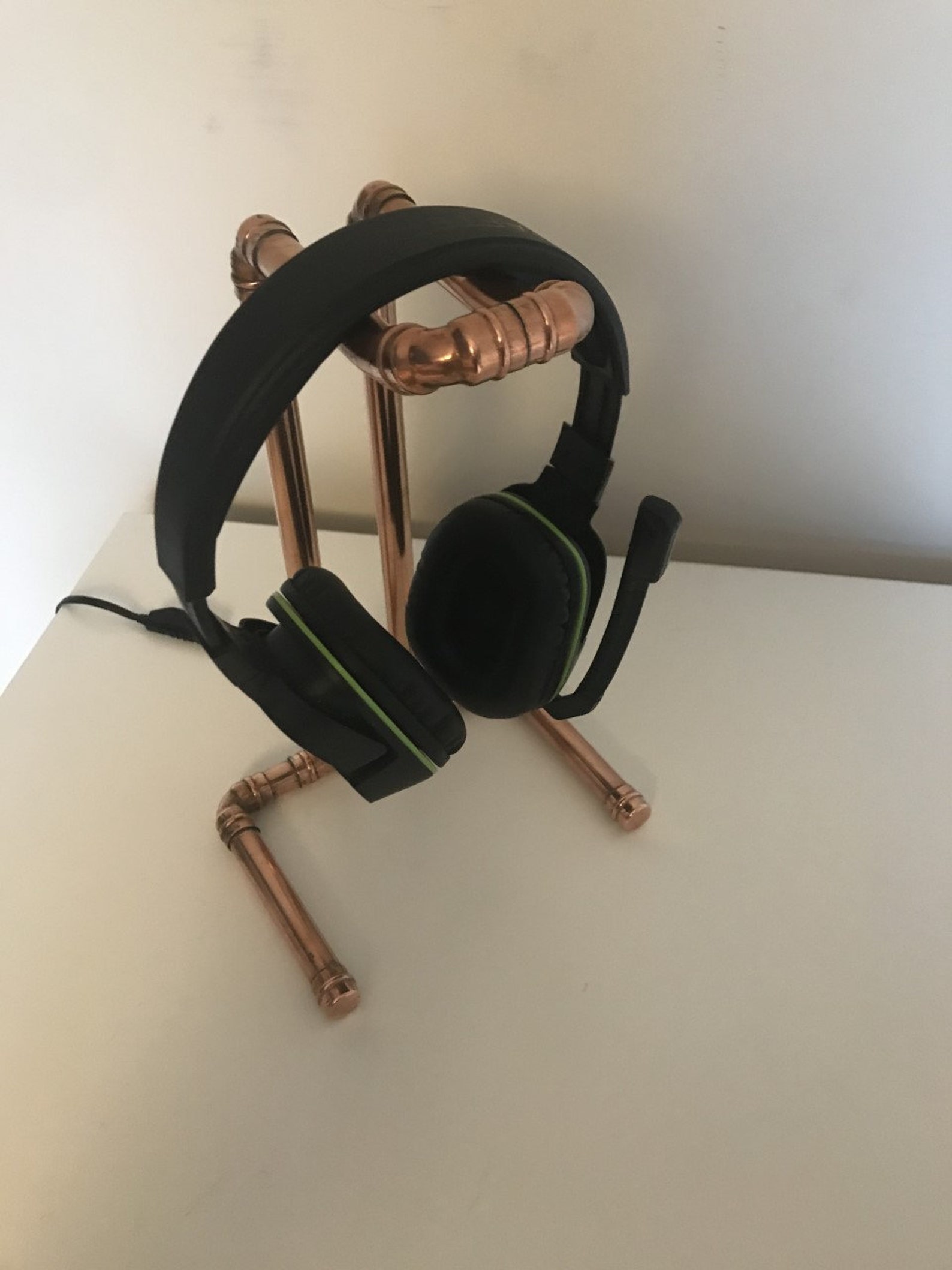 Industrial Copper Pipe Headphone Stand Etsy