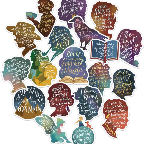 Literature Review Stickers Quote Stickers - Etsy