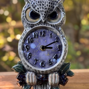 Spooky Owl Wall Clock
