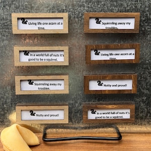 Fortune Cookie Frame Magnets , set of 4
