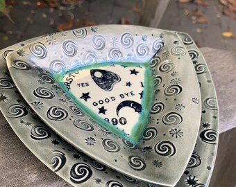 Stacking OUIJA trinket dishes/Gothic Home/Halloween