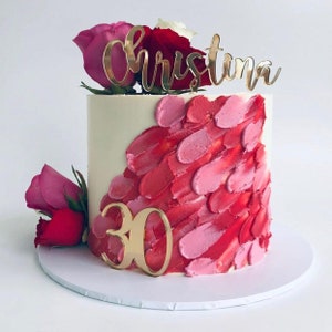 Acrylic Name Topper and Number Charm Set