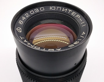 Jupiter-11 telephoto lens, vintage lens, automatic.