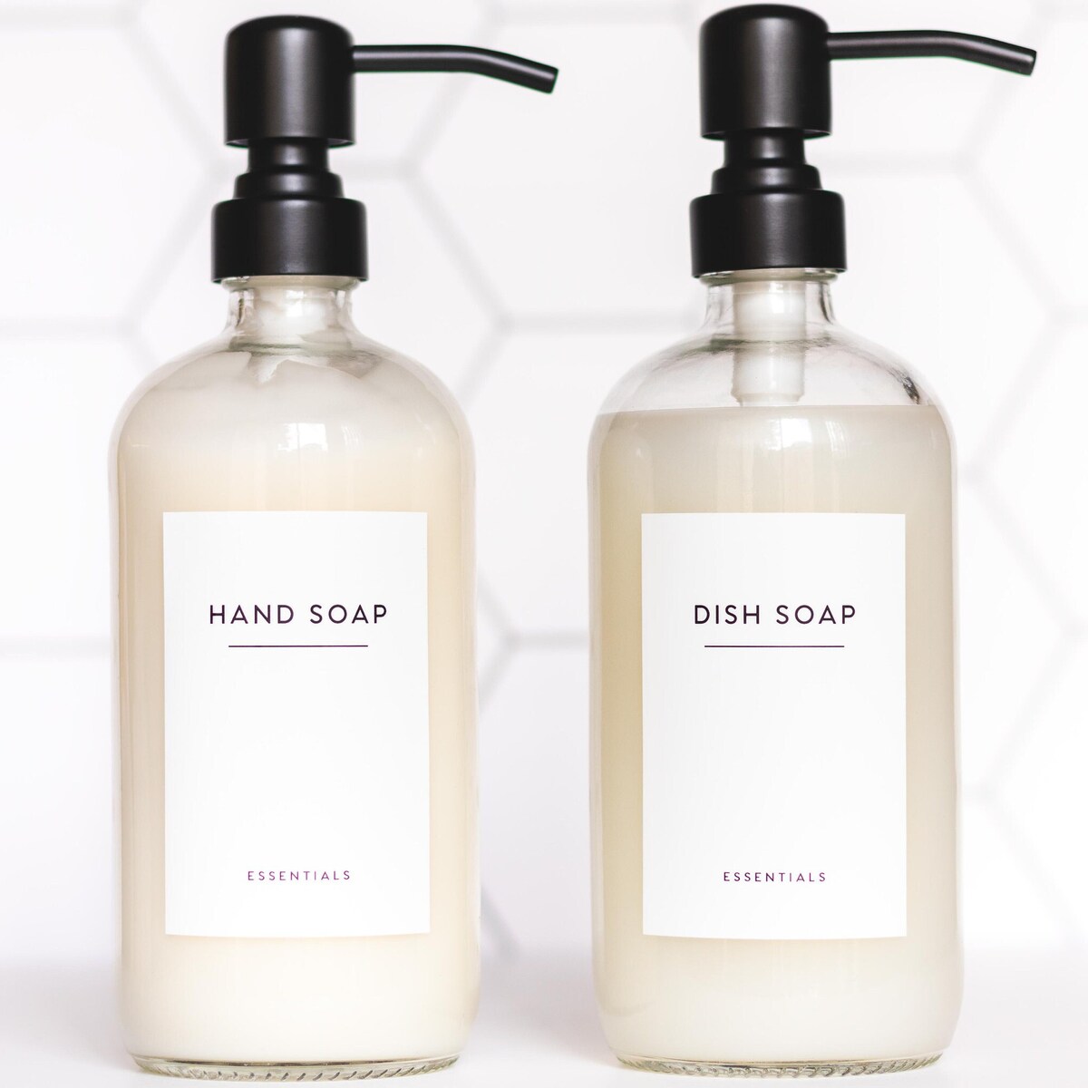 Waterproof Vinyl Hand Soap & Dish Soap Labels • Minimalist Kitchen Labels • Custom Labels • Home Organization Labels • Cleaning Labels - Etsy