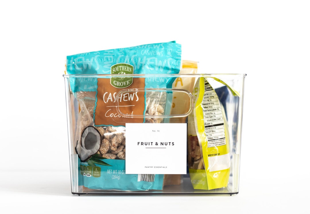 Minimalist Pantry Bin Labels Numbered Home Organization Labels Set Storage Bin Labels Custom