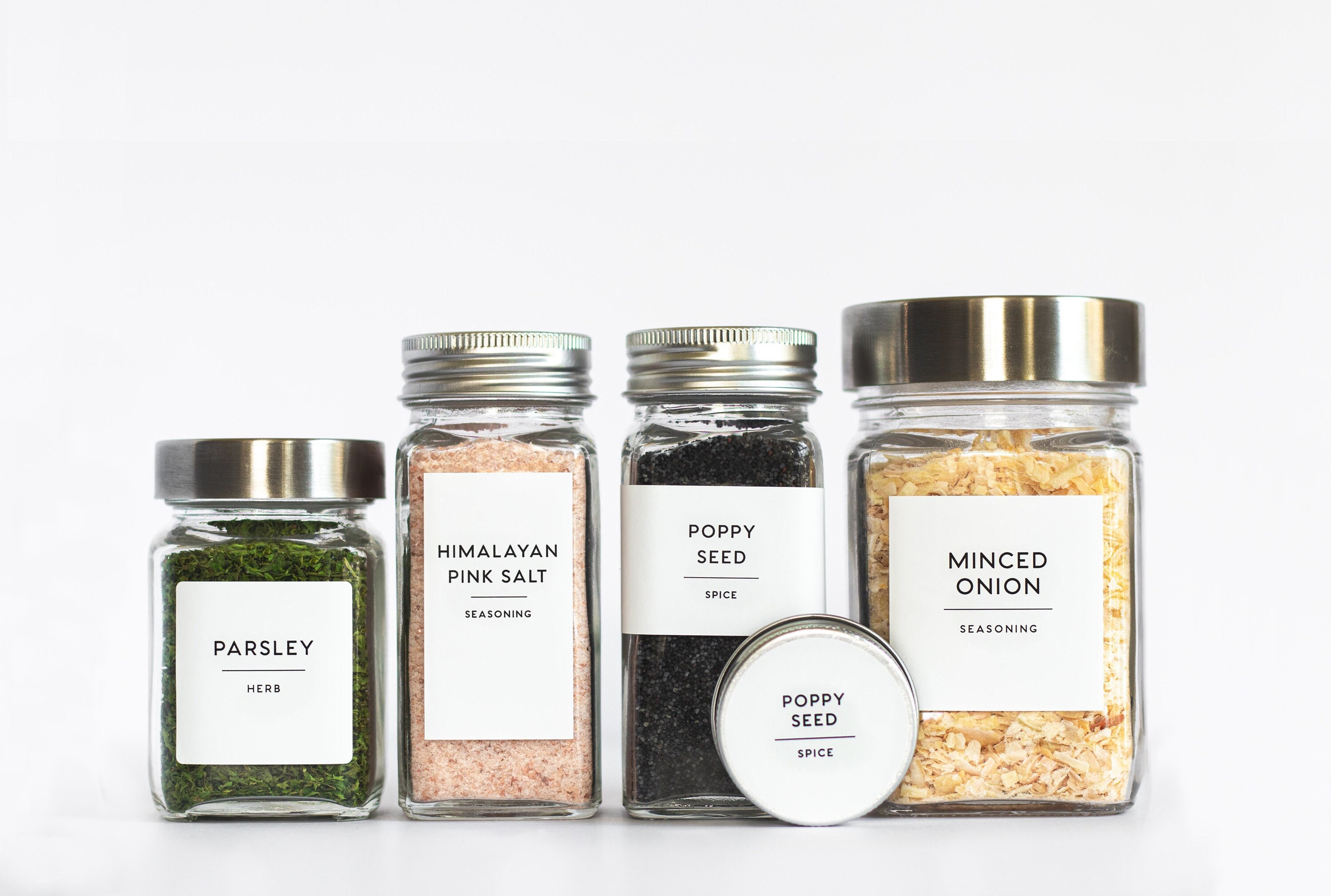 Bundled Set: Minimalist Pantry Labels and Spice Labels – Ayara Home