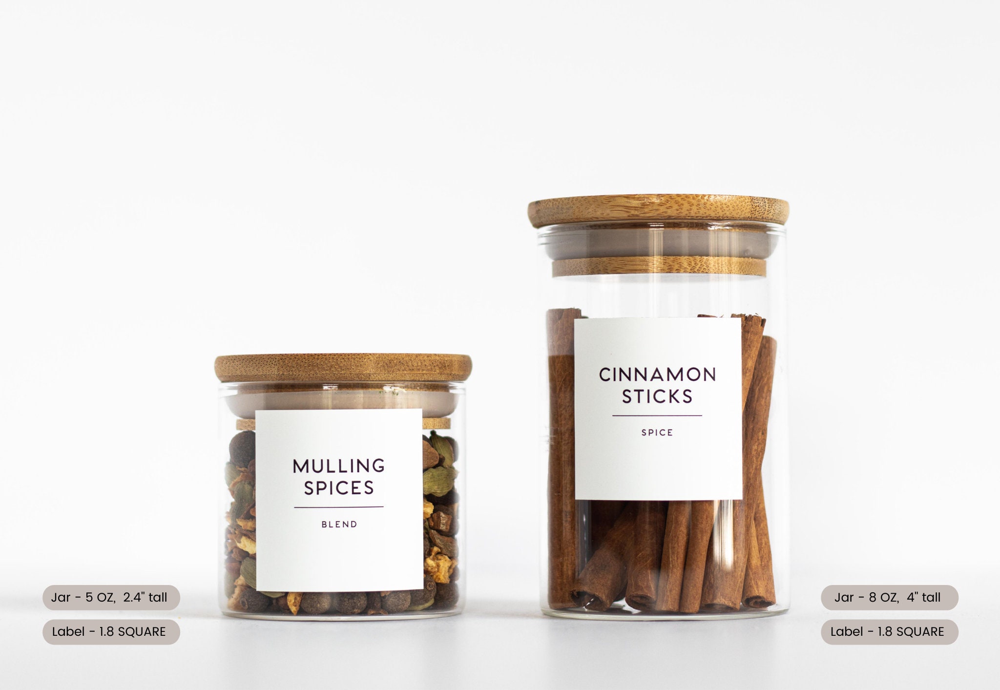 Minimalist Spice Labels – Savvy & Sorted