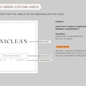 Waterproof Vinyl Laundry Room Labels • Custom Laundry Organization Set image 4