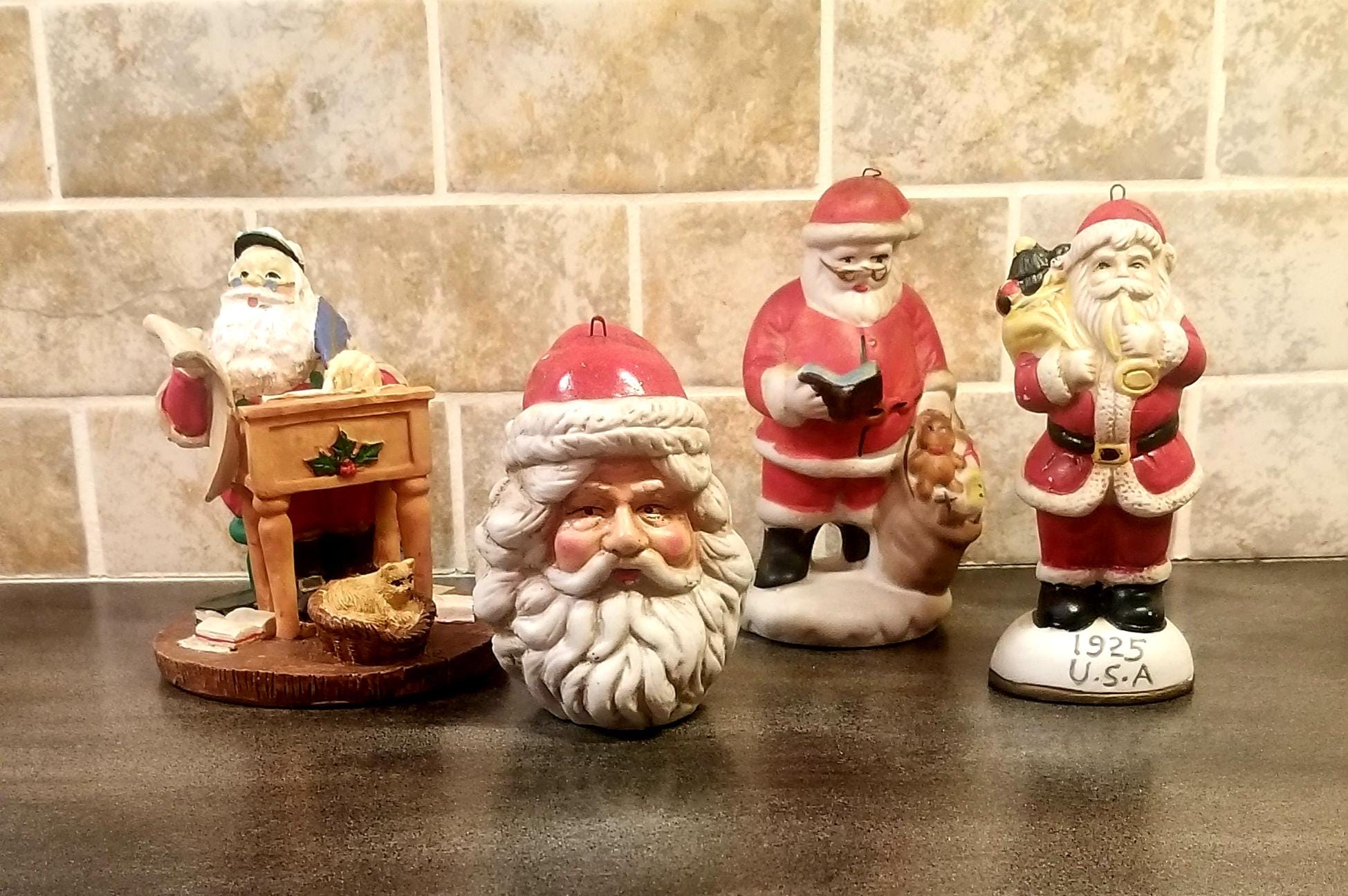 サンタクロース ビンテージ 壁掛け Vintage Santa Latch Hook