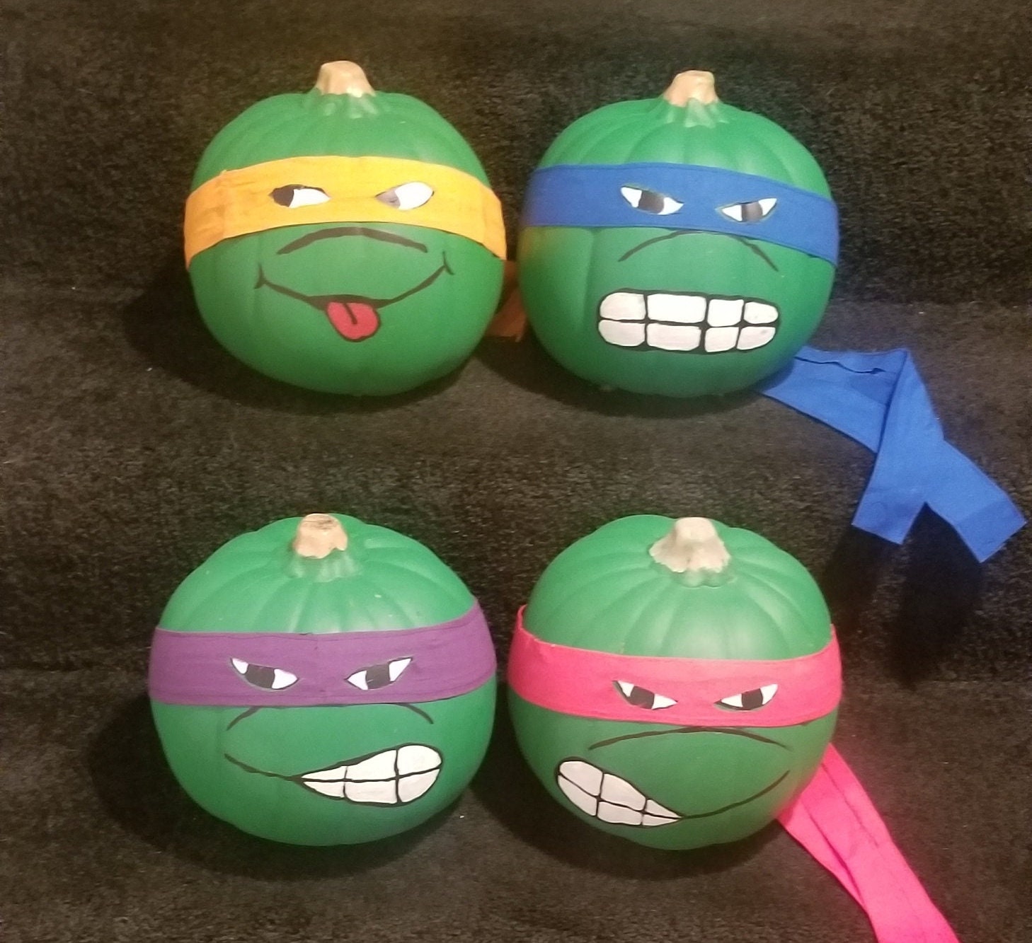 Collection of 4 Teenage Mutant Ninja Turtle Painted Plastic - Etsy