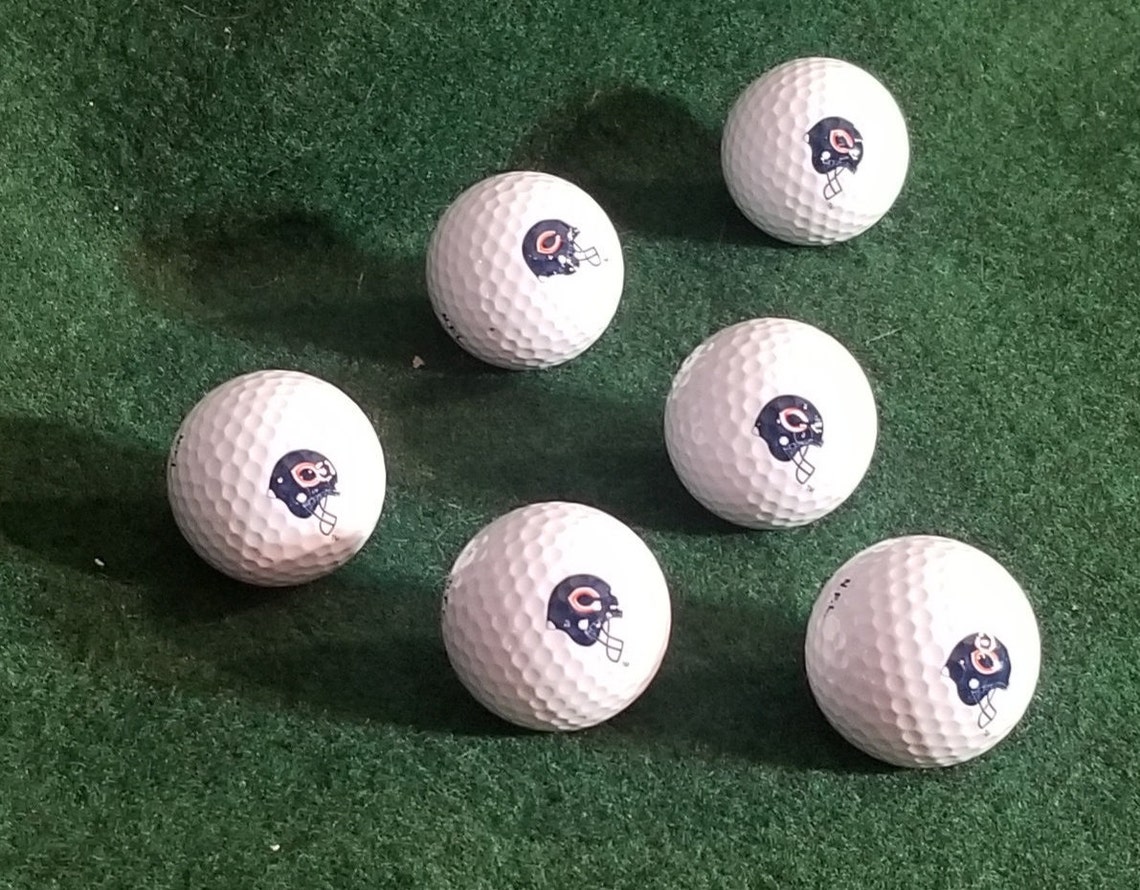 Wilson Chicago Bears Golf Balls 6 pack for Dad The Golfer Etsy