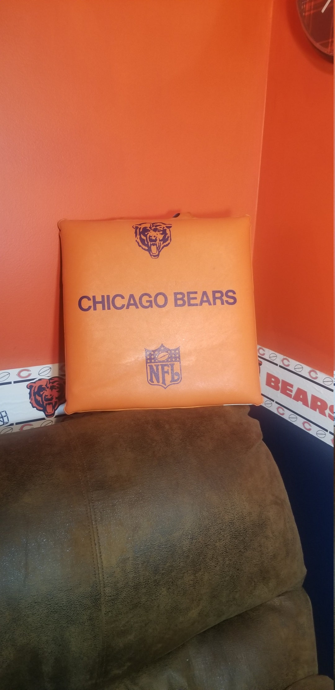 Chicago Bears Stadium Seat Cushion 13 X 13 Etsy