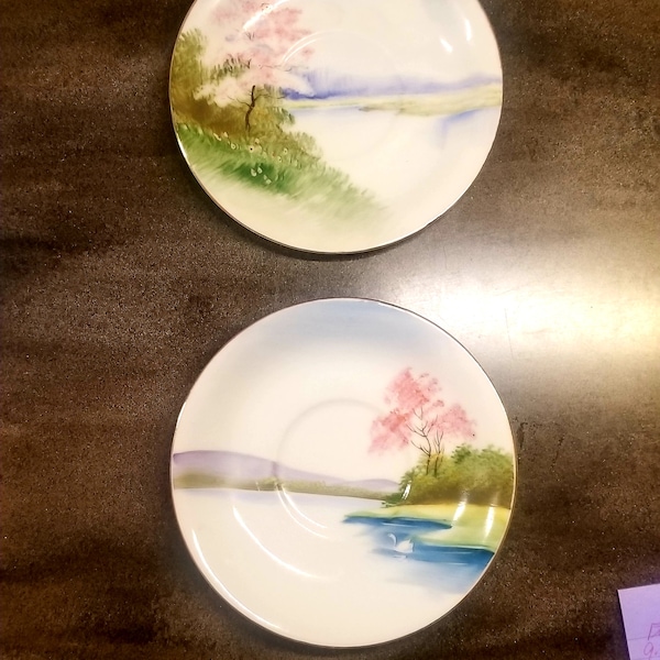 2 UCAGCO Saucers made in Occupied Japan