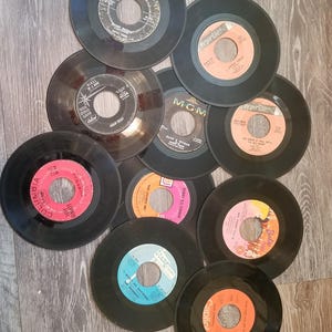 10 Vintage 45 Records