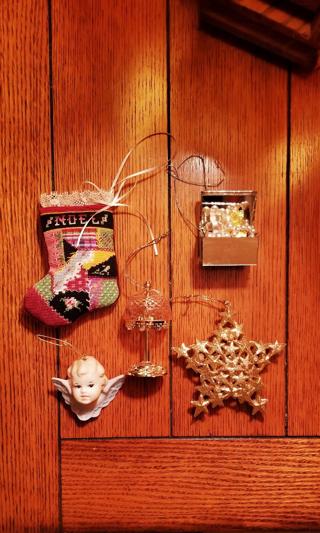 Five Vintage Victorian Ornaments Etsy