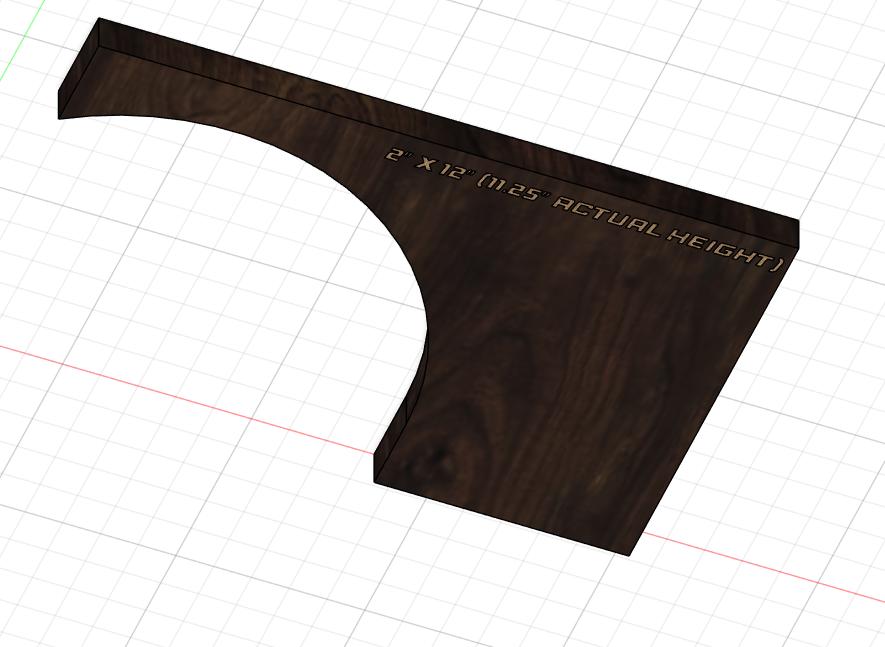 Rafter Tail Template Mod. 4 for Gazebos, Custom Builds, 2x6, 2x8 2x10 ...