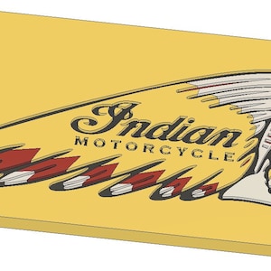 Indian Motorcycles Logo, DXF, DWG, STL (digital download) for cnc Machines.