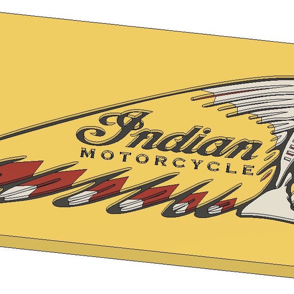 Logotipo de Indian Motorcycles, DXF, DWG, STL (descarga digital) para máquinas cnc.