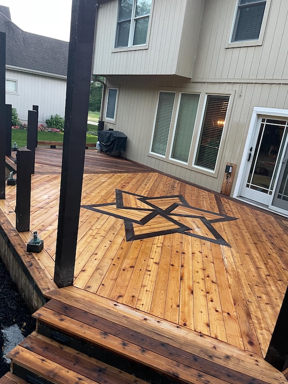 Wood Inlay Material Decks