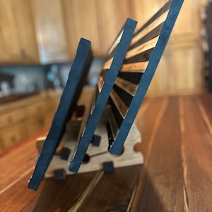 Physical item Board Stand (1.5&quot; max), Display, Butcher Block Stand, Charcuterie Display, Black Walnut and Maple Available, Free Shipping!